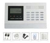 Built-in Calendar Clock GSM Home Alarm System With 8 wired + 99 wireless zones