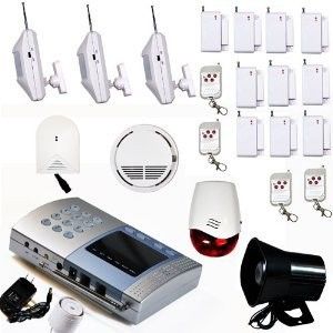arm and disarm wireless outdoor alarm system with 20 detectors