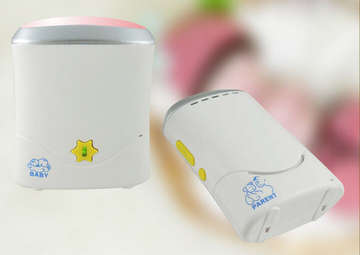 Security wireless 2.4ghz digital audio baby monitor with colorful night lamps