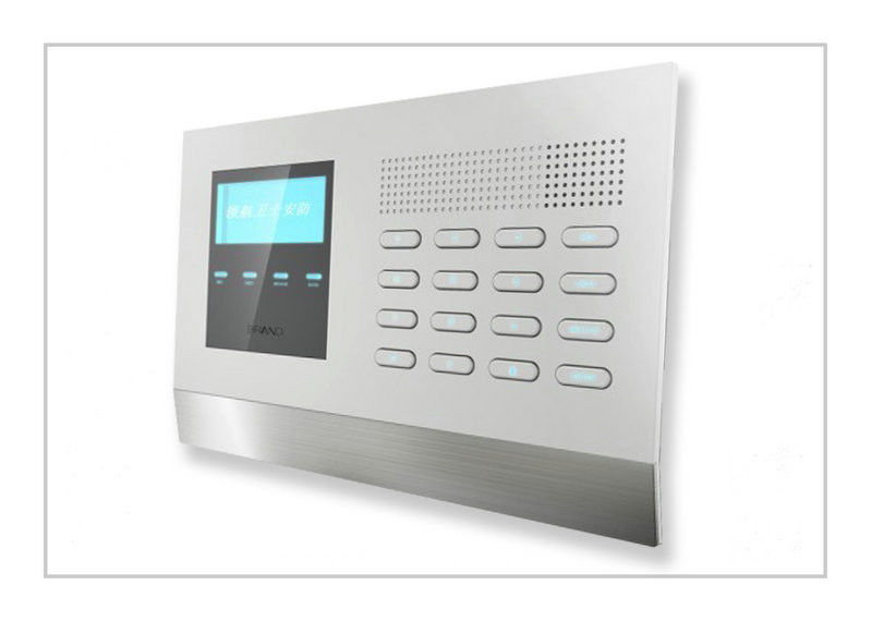Lcd Ultra-Thin Home Alarm System / Gsm Security Alarm System With 8 Wired Defense Zones LYD-113