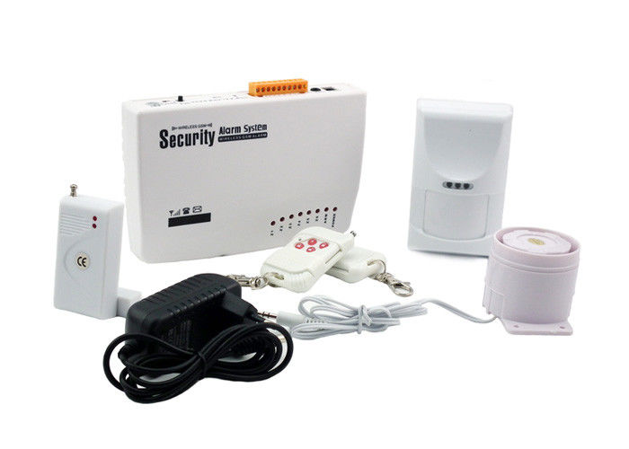 4 Wire / 6 Wireless Zones GSM Home Burglar Alarm Systems With Self - Checking