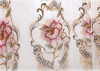 Beautiful Polyester Embroidered Fabrics Contemporary Curtain Fabric