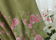 Modern Blue / Green Embroidered Fabrics Garment Cloth Material