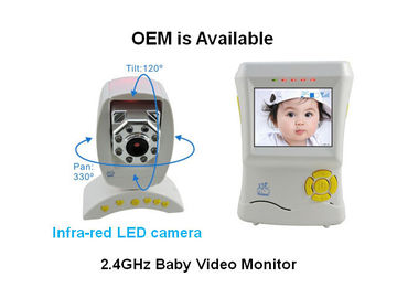 2.4" TFT LCD Wireless Digital Video Baby Monitor with Temperature Detector