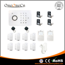 Apartment GSM Security Alarm System With RFID Touch keypad 900 / 1800 / 1900MHz
