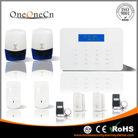 LCD Touch keypad GSM home security alarm system with checking door's status