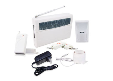 Wireless Monitored Burglar Alarm Can set 7 standard zones and 1 emergency zone