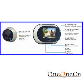Wide Angle Door Peephole Viewer 3.5 Inch Digital Peephole Viewer