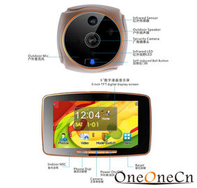 Infrared LED Intelligent Door Peephole Viewer With 5" Touch Screen