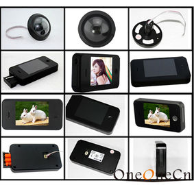 3.5 Inch TFT Screen Front Door Peephole Viewer Black View Angle 150°