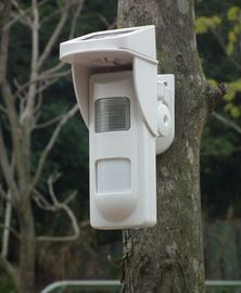 Outdoor Solar  Alarm Motion Detectors With Sound & Light Alert For Park Fire Fighting