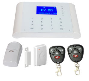 Wireless Touch Screen SMS Gsm Alarm System Android / IOS App Unique ID Code