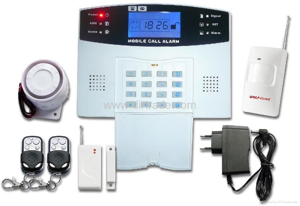 Hi - tech wireless GSM Home Alarm System with voice guide operation