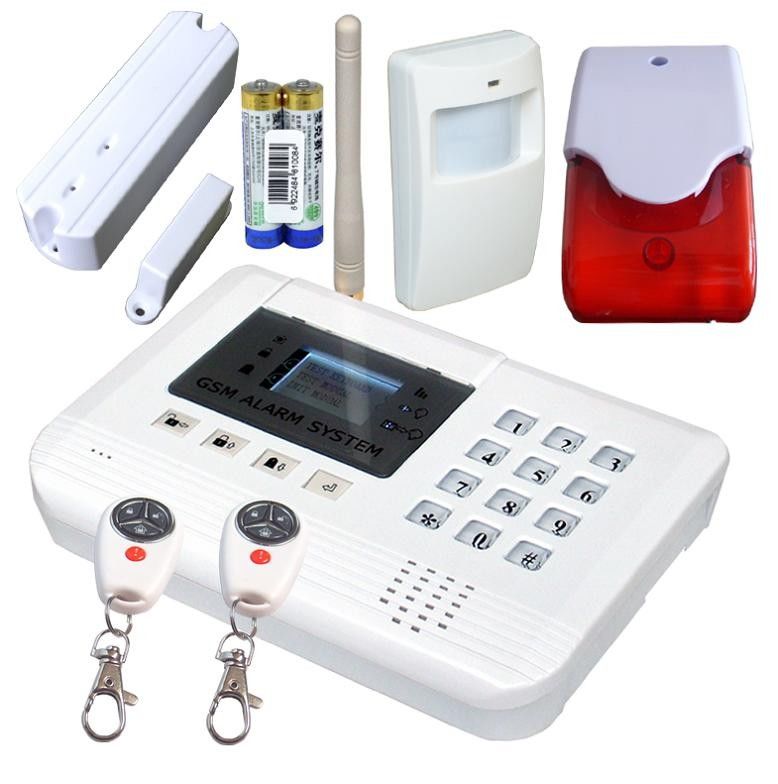 Intelligent 120 Zones Wireless GSM Alarm System 900 / 1800 / 1900MHz With Voice Guide