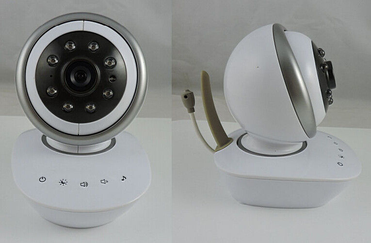 Infra-red LED Video Baby Monitor with Wireless Remote Pan &amp; Tilt  Camera