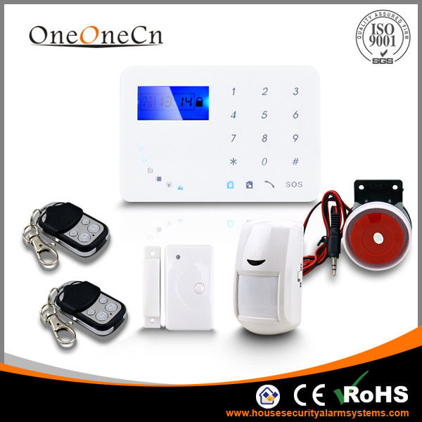Intelligent APP 433MHZ home GSM alarm system with multi Languages optional