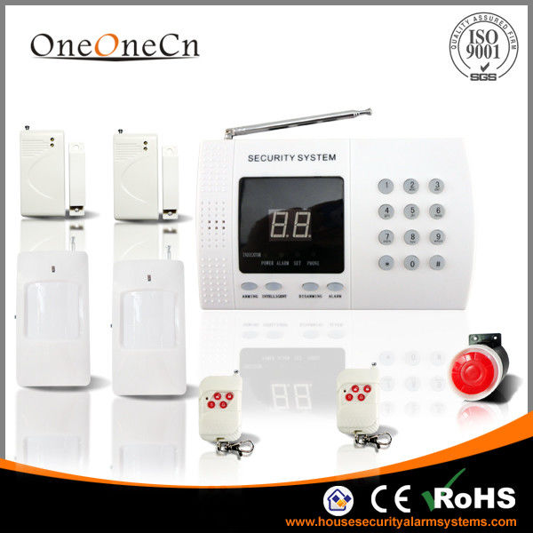 Wireless PSTN Security Alarm System with LED Display and Keypad for home