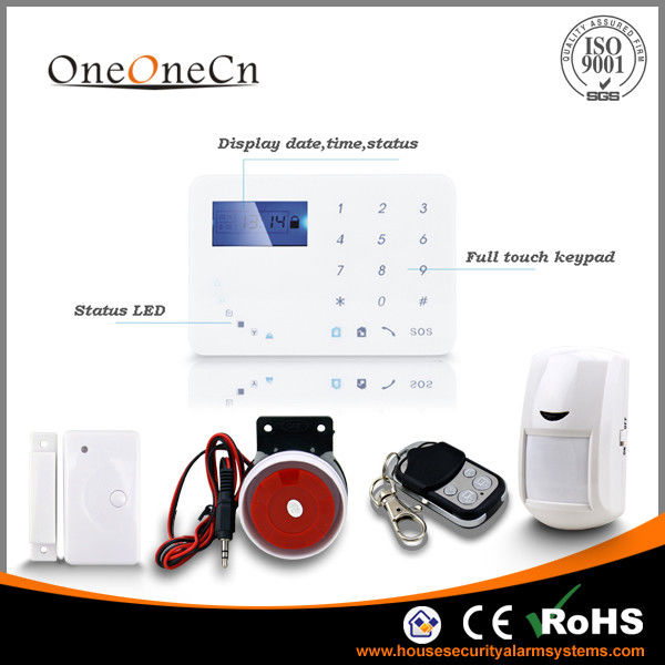433MHZ Wireless Security Alarm System  built in Intelligent voice announcer GSM