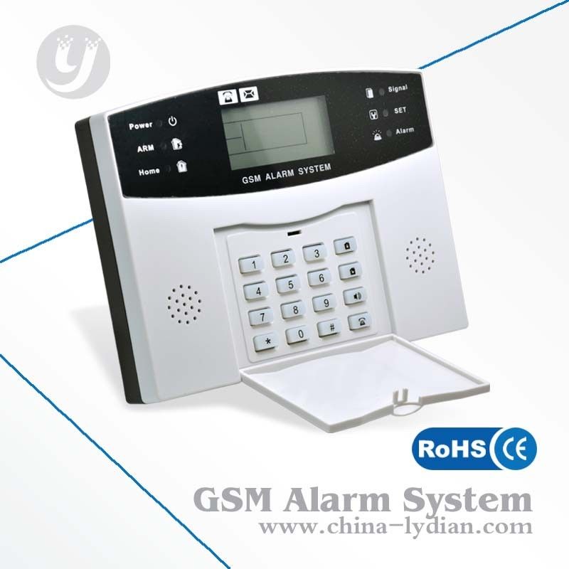 Wireless LCD Speech Household Gsm Security Alarm , 433MHz Burglar Alarm