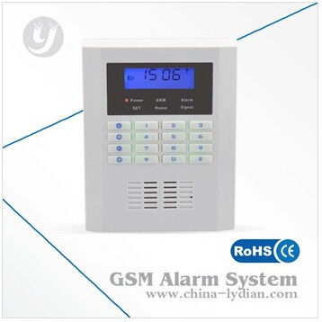Quad-band Pstn Home Gsm Security Alarm System DC12V 1A , LCD Display