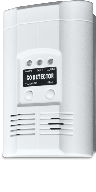 LED Indicator Home Fire Alarm Systems , Standalone Plug-In Carbon Monoxide Detector