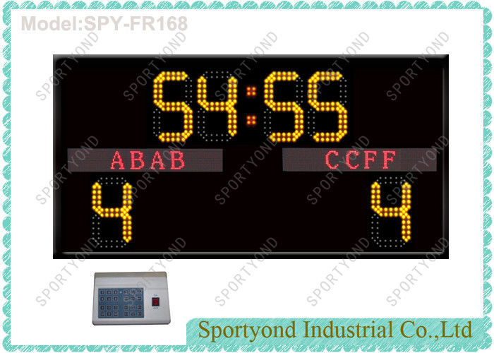 110V Power Supply Electronic Football Scoreboard , 240V Indoor Futsal Scoring Display