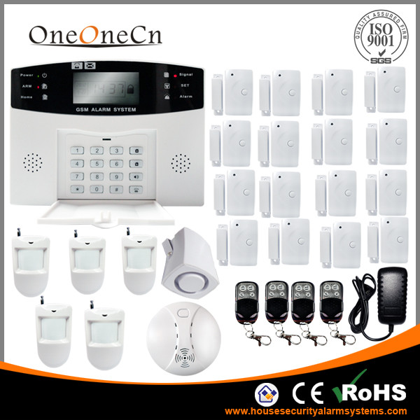 Wireless Home GSM Security Alarm System With Voice Prompt LCD